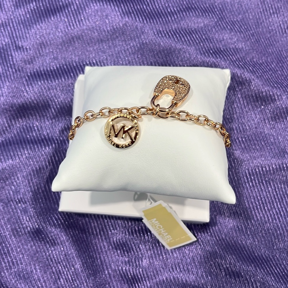 Michael kors rose gold tone braclet